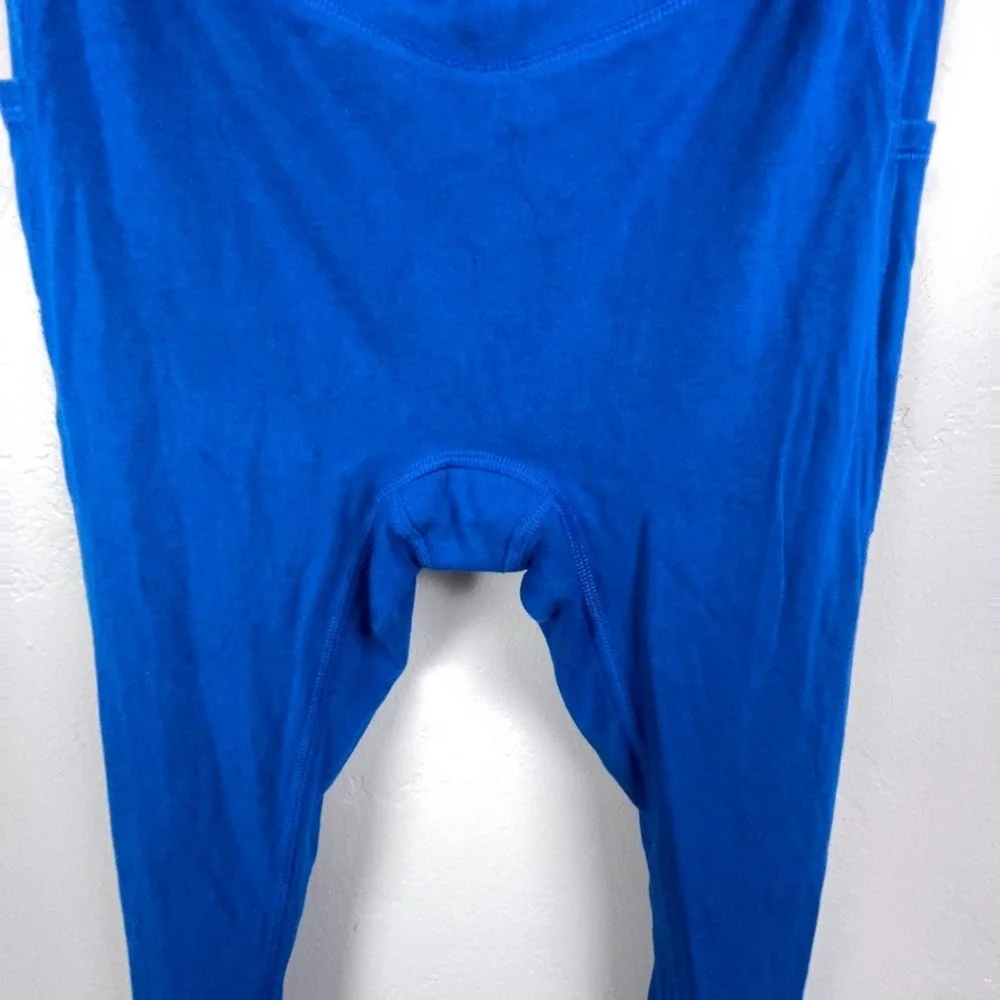 Namarie Sylvendel Leggings Women M Blue Hemp Blend Pockets Yoga Pants Active